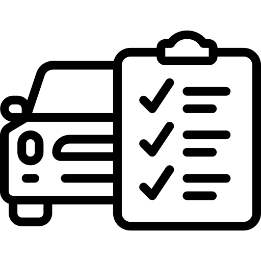 icon of a checklist for cars